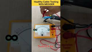 How To Use Megger  Meggger Value Of Healthy Cable  Analog Meggger shorts ytshorts viralvideo [upl. by Oisor5]