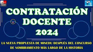 LA NUEVA PROPUESTA DEL CONTRATO DOCENTE 2024 [upl. by Boesch]