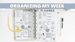 Organizing My Week In My Planner [upl. by Ilamad]