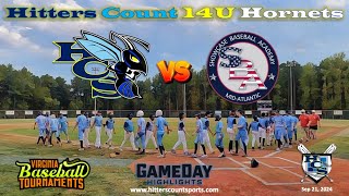 Hitters Count Hornets 14U 🐝 vs SBA Mid Atlantic Scout on 21 Sep 2024 [upl. by Poler]