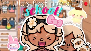 LILAS FIRST DAY OF SCHOOL Toca boca roleplay [upl. by Gonta]