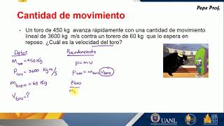 LCM Actividad de aprendizaje 5  Problema 2 Cantidad de movimiento [upl. by Terrijo]