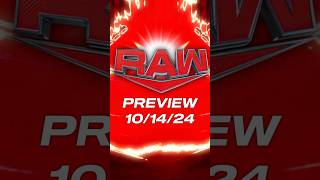 WWE RAW PREVIEW 101424 wwe raw preview thewrestleline prowrestling [upl. by Ralph]