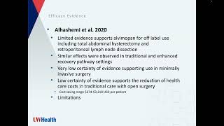 Alvimopan Cardiovascular amp Legal Restrictions [upl. by Ylera253]