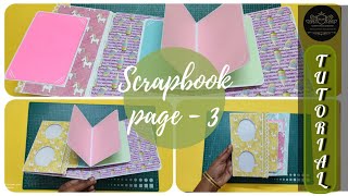 scrapbook page  3  How to make cards for scrapbook  pop up card ideas scrapbook diy tutorial [upl. by Weiman]