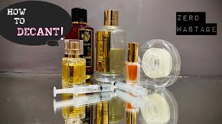 HOW TO DECANT YOUR PERFUMES🔥 simple and easy ways to decant  HT Carry fragrances while traveling [upl. by Munsey]