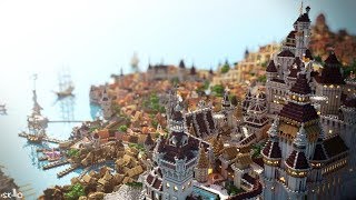 Novigrad  Minecraft Timelapse by Elysium Fire  DOWNLOAD [upl. by Airdnalahs22]