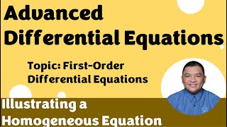 Illustrating a Homogeneous Equation2 II FirstOrder Differential Equations [upl. by Yelbmik726]