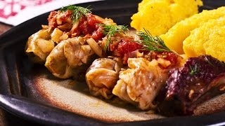 Sarmale  Romanian Cabbage Rolls Recipe [upl. by Amelita]