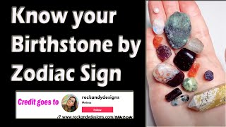 Zodiac Gemstone  Know your Birthstone by Zodiac Sign [upl. by Kimbell]