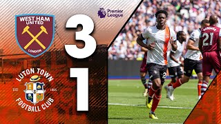 West Ham 31 Luton  Premier League Highlights [upl. by Nora470]