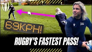 Faf de Klerk takes on Aaron Smith’s Fastest Pass Record  Ultimate Rugby Challenge [upl. by Ahrens269]