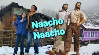 Naatu Naatu Dance Hook Step in SnowFall 🥶  RRR movie  Jr NTR RamCharan  Arunachal Pradesh Naacho [upl. by Christiano]