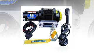 Superwinch 1140230 Black 12 VDC LT4000ATV SR Winch  4000 lb Load Capacity [upl. by Nuhsar978]