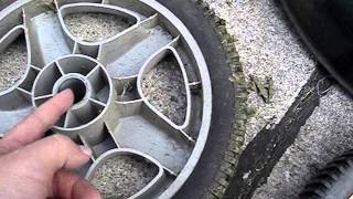 Craftman High Mower Wheel Repair [upl. by Ahsikram]