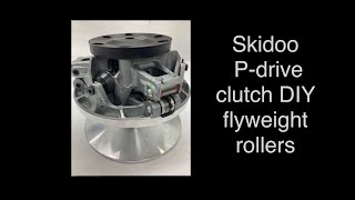 Skidoo pdrive clutch roller maintenance [upl. by Norabal]