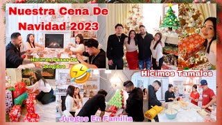 Nuestra Navidad 2023🎄Cocinamos Tamales Hicimos Casas De Jengibre 🤣Y Juegos En Familia [upl. by Kalikow101]