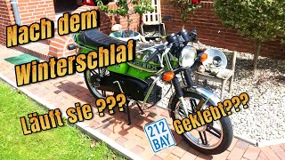 Kreidler RMC aus dem Winterschlaf holen  Springt sie an   Versicherungskennzeichen geklebt [upl. by Meldon726]