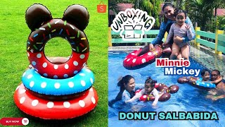 UNBOXING  Minnie Mickey Mouse Donut Salbabida [upl. by Jovitah671]