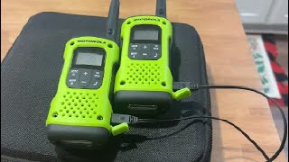 Motorola Solutions Portable FRS T605 Review Pack full of awesome features [upl. by Ahtnammas782]