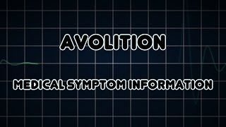 Avolition Medical Symptom [upl. by Salohcim]