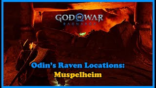 God Of War Ragnarök Odins Raven Locations Muspelheim​ [upl. by Atikihc277]