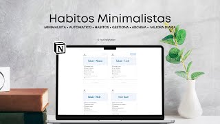 Construye habitos saludables  Habit Tracker Notion [upl. by Llerahc]