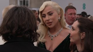 Lady Gaga at the BAFTA 2022 Awards Red Carpet March 13 2022 [upl. by Rettke]