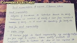 social responsibility  need advantages of social responsibility  class 11 business studies [upl. by Gehman]