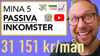 PASSIV INKOMST Hur jag tjänar 31 151 krmån helt passivt [upl. by Kcirdderf]