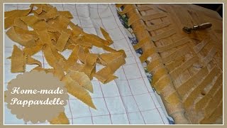 Tirare la Sfoglia con il Matterello  Pappardelle  Il Cibo delle Coccole [upl. by Ponce511]