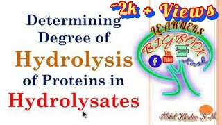 TNBS METHOD of DETERMINING the DEGREE of HYDROLYSIS of PROTEINS in HYDROLYSATES [upl. by Cherice]