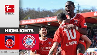 Heidenheim Comeback Stuns Bayern  Heidenheim  FC Bayern München 32  Highlights  MD 28 [upl. by Compte685]