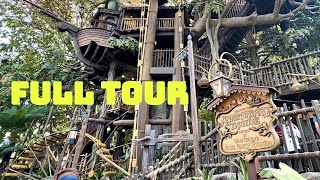 4K Adventureland Treehouse Disneyland Full Tour 2024 [upl. by Notslah321]