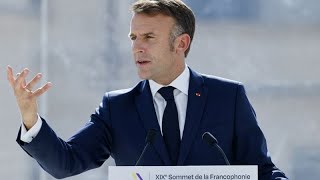 Emmanuel Macron  quotLa Francophonie est un espace d’influence diplomatiquequot [upl. by Obed655]