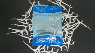 Dental Floss Picks  Dental Floss With Toothpick For Personal Oral Care  Unboxing amp DetailLook [upl. by Seagrave]