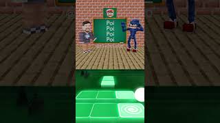 MrBeast teaches Shin Sonic to dance Poi Poi Poi shorts shinsonic mrbeast minecraft [upl. by Erdnad]