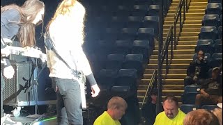 Dave Mustaine kicks out Security for beating up a fan at their show [upl. by Gerald93]