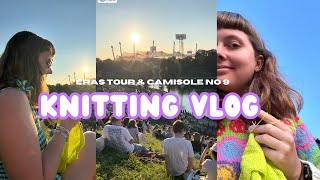 knitting vlog  eras tour amp making the camisole no 9 [upl. by Anidnamra]