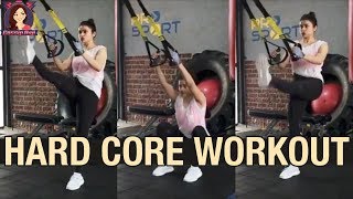 Prachi Desai Thigh Exercise  Leg Day  Bollywood Actresses Workout Videos  Gossip Raji [upl. by Ahseinad]