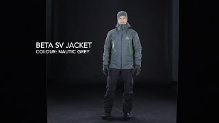 Arcteryx –Mens Beta SV Jacket – Nautic Grey [upl. by Aihsotal]