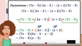 Factorisation dun facteur commun apparent [upl. by Shell130]