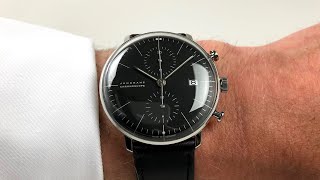 Junghans Max Bill Chronoscope 027460100 [upl. by Osner]