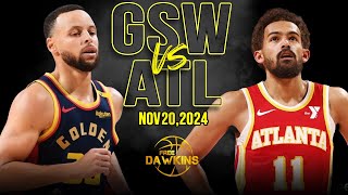 Golden State Warriors vs Atlanta Hawks Full Game Highlights  Nov 20 2024  FreeDawkins [upl. by Iahs]