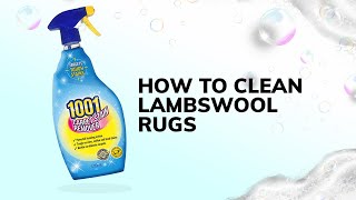 How to Clean a Lambswool Over Rug I Easiest Way [upl. by Onaicram]