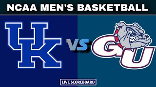 Kentucky vs Gonzaga  NCAA Mens Basketball Live Scoreboard [upl. by Wickner]