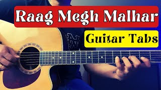 RaaG Megh Malhar On Guitar  Easy Guitar Tabs For Beginners [upl. by Ailsa]