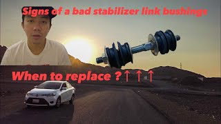 SYMPTOMS OF A BAD STABILIZER LINK Toyota vios yaristagalog [upl. by Murray380]