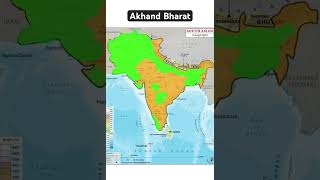 Akhand Bharat history israel map geography india pakistan shorts [upl. by Adlesirhc]