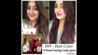 How to Colour your hair at home  L’Oreal Casting Creme Gloss [upl. by Mathews330]